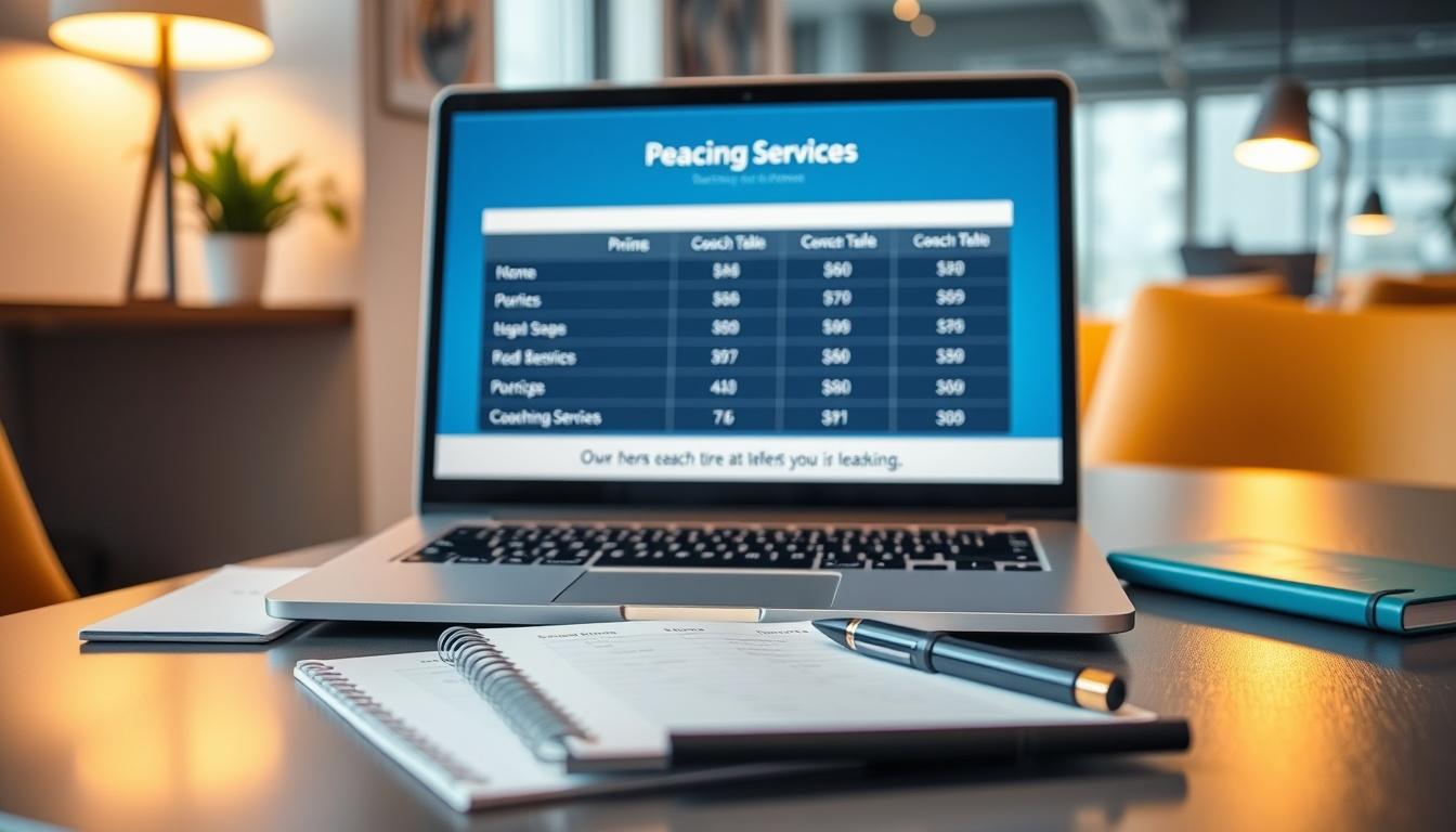 Supporting pricing visual